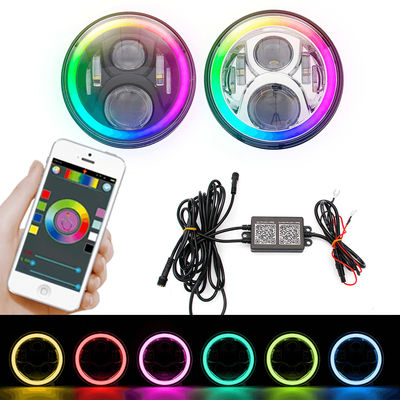 7&quot; Halo-Nebelscheinwerfer JK H1 DRL, RGB-Halo-Ringe für Scheinwerfer
