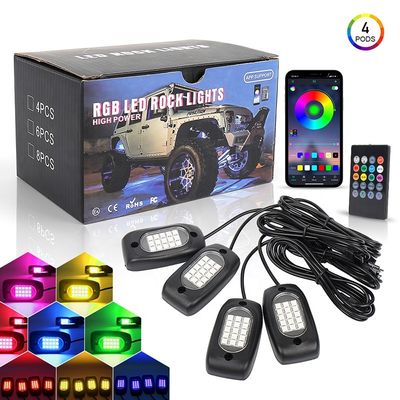 Auto 12V 4x4 Underglow-Lichter nicht für den Straßenverkehr, 4PCS LED Underglow für LKWs