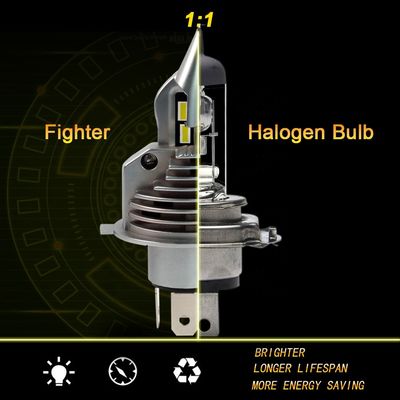 70W Scheinwerfer des Kämpfer-LED, 3900lm H4 führte Glühlampe für Motorrad