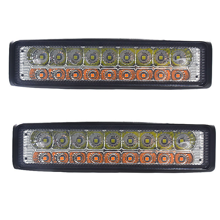 IP67 2 Auto-Arbeit der Reihen-18pcs 54W beleuchtet Doppelfarbe